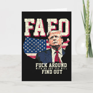 Fafo Trump Uns Amerikanische Karte Flagge