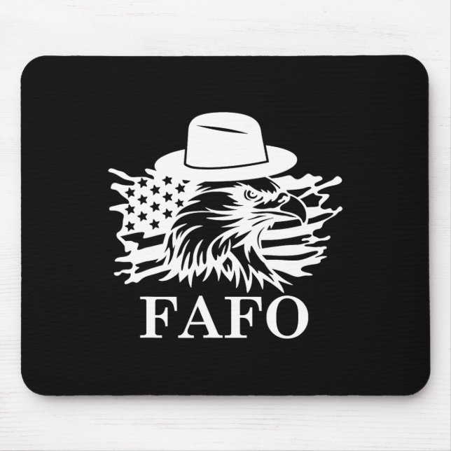 Fafo Trump Uns Flagge  Mousepad (Vorne)