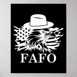 Fafo Trump Uns Flagge Poster
