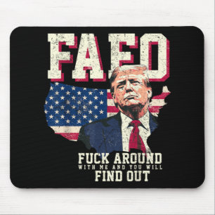 Fafo Trump US-amerikanische Kartenflagge Mousepad