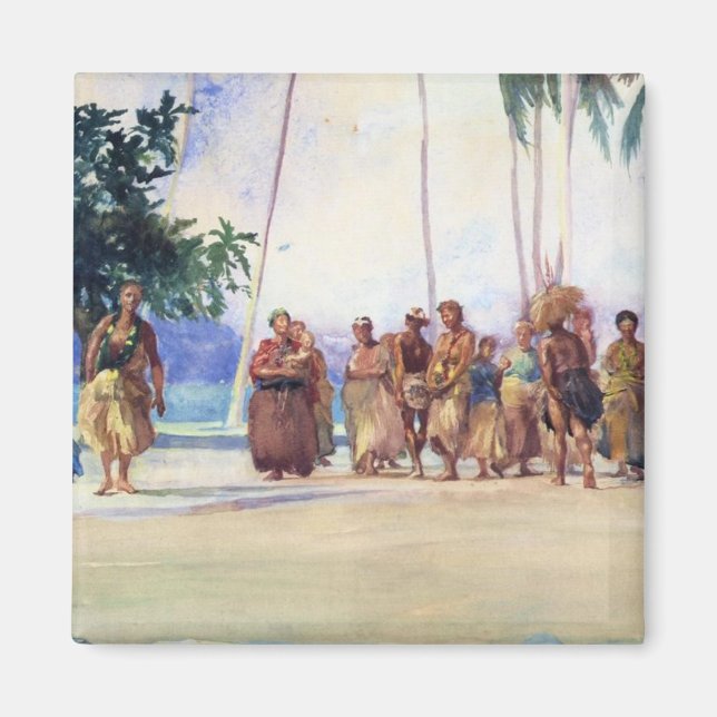 'Fagaloa Bay, Samoa, 1890' - John LaFarge Magnet (Vorne)
