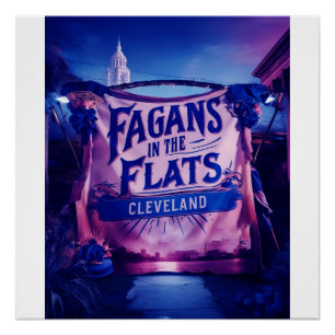 Fagan ist in den Flats Cleveland Poster