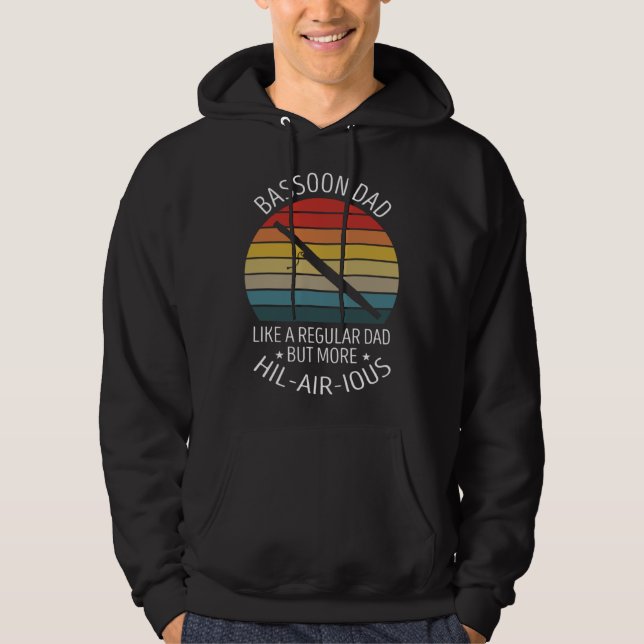 Fagott-Wind-Instrument-Zitat für Fagottisten Hoodie (Vorderseite)