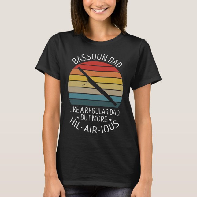 Fagott-Wind-Instrument-Zitat für Fagottisten T-Shirt (Vorderseite)