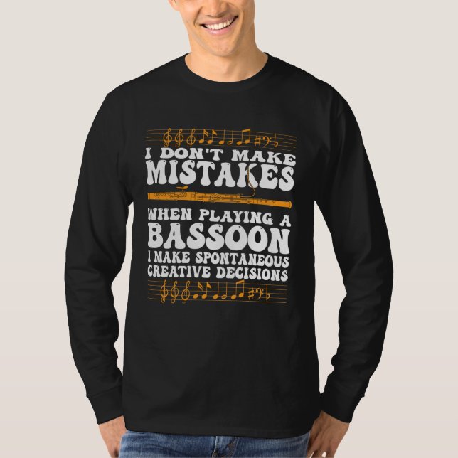 Fagottist Fagott Experte  7 T-Shirt (Vorderseite)