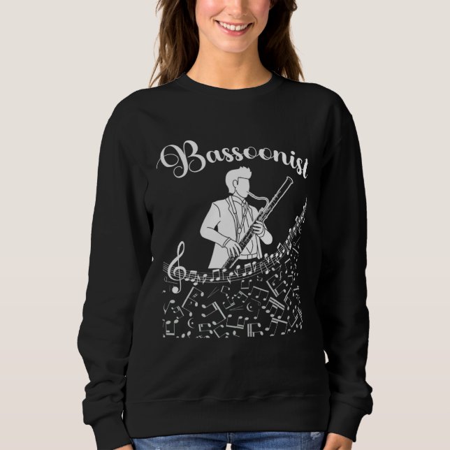 Fagottist Fagott Experte Sweatshirt (Vorderseite)
