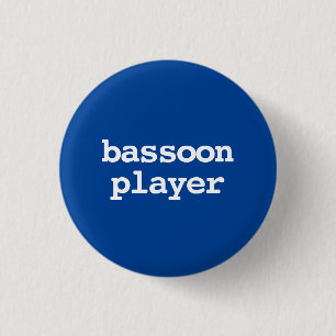 Fagottspieler-Typografie-Button Button
