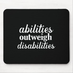 Fähigkeiten überwiegen Behinderung Besondere Bildu Mousepad