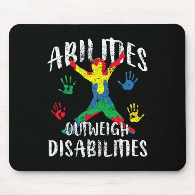 Fähigkeiten überwiegen Behinderungen Autismus Bewu Mousepad (Vorne)