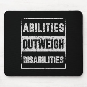 Fähigkeiten überwiegen Behinderungen Autismus Bewu Mousepad
