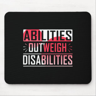 Fähigkeiten überwiegen Behinderungen Besondere Bil Mousepad
