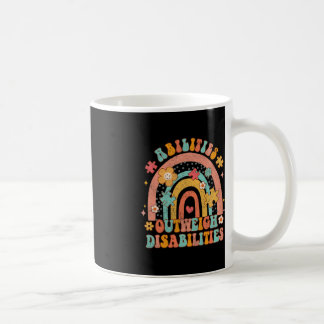 Fähigkeiten überwiegen Behinderungen Groovy Rainbo Kaffeetasse