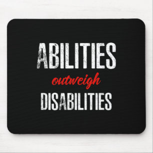 Fähigkeiten überwiegen die Behindertenunterstützun Mousepad