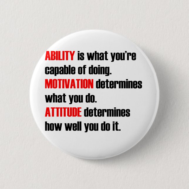 Fähigkeitsmotivationshaltung Button (Vorderseite)