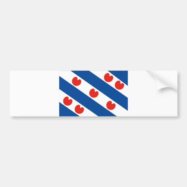 Fahndungsland der Region Friesland Autoaufkleber (Vorne)