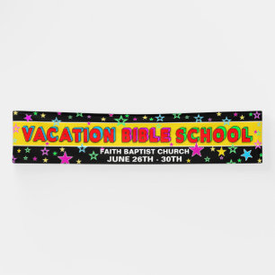 FAHNE 12' x 2,5' - FERIEN-BIBEL-SCHULE Banner