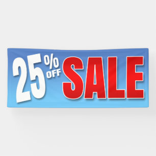 FAHNE 25% WEG VOM VERKAUF BANNER