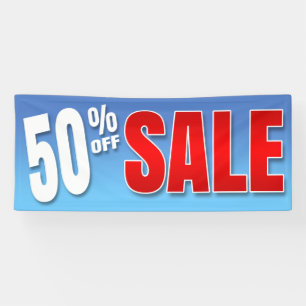 FAHNE 50% WEG VOM VERKAUF - 2,5' x6 Banner