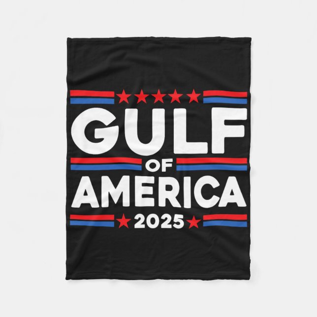 Fahne am Golf von USA Fleecedecke (Vorderseite)