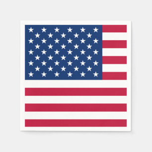 Fahne Amerika - Reisen Serviette