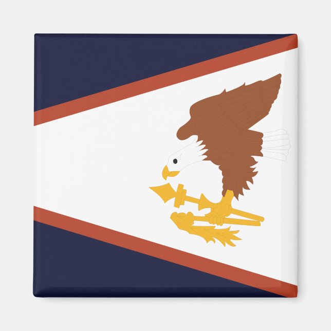 Fahne Amerikanisch-Samoas Magnet (Vorne)