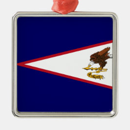 Fahne Amerikanisch-Samoas Ornament Aus Metall