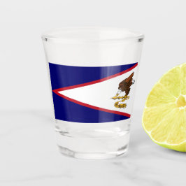 Fahne Amerikanisch-Samoas Schnapsglas