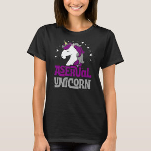 Fahne "Asexual Unicorn Niedlich Girly Magical Ace T-Shirt