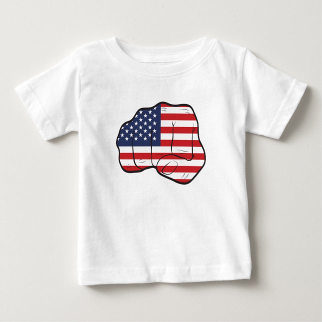 Fahne Baby T-shirt (Vorderseite)