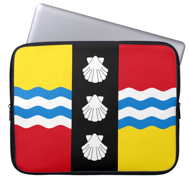 Fahne Bedfordshire Laptop Sleeve (Vorderseite)