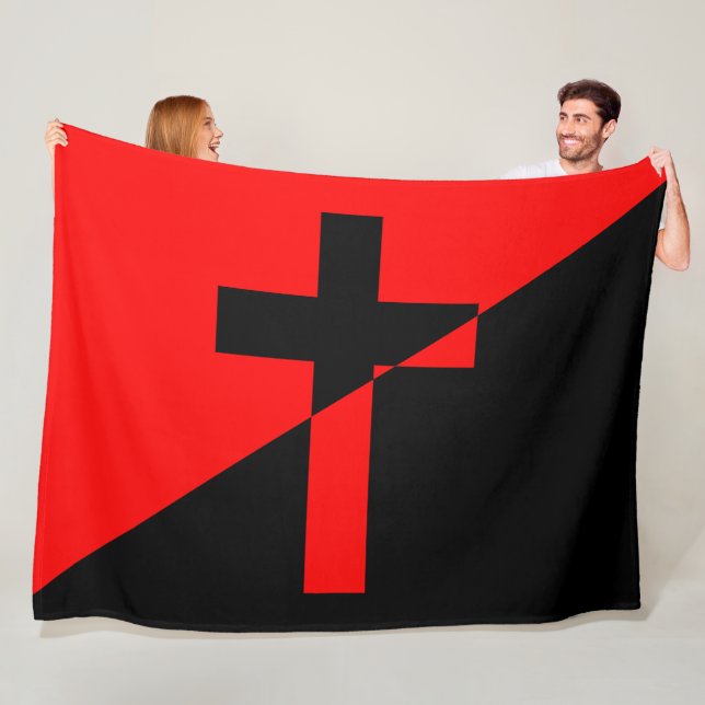 Fahne christlicher Sozialismus & Anarchismus (Befr Fleecedecke (Beispiel)