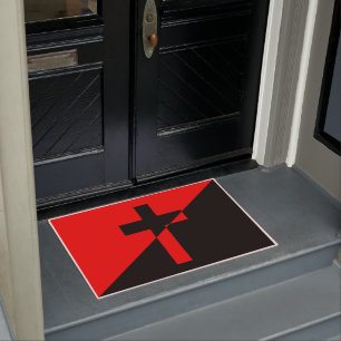 Fahne christlicher Sozialismus & Anarchismus (Befr Fußmatte
