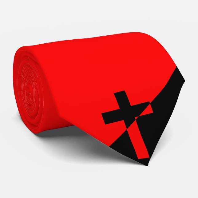 Fahne christlicher Sozialismus & Anarchismus (Befr Krawatte (Gerollt)