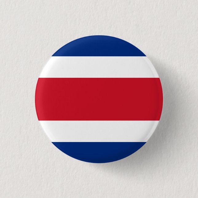 Fahne Costa Rica Button (Vorderseite)