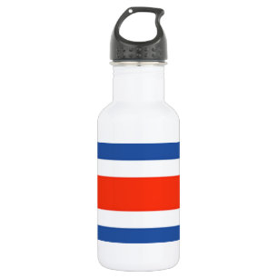 Fahne Costa Rica Edelstahlflasche