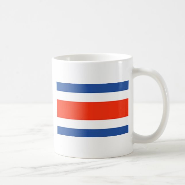 Fahne Costa Rica Kaffeetasse (Rechts)