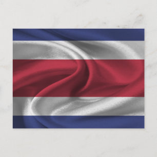 Fahne Costa Rica Postkarte