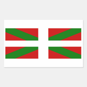 Fahne das Baskenland euskadi Rechteckiger Aufkleber