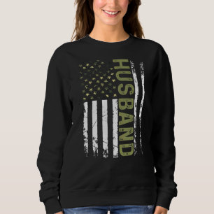 Fahne der Coolen Ehemännin American Patriotic USA Sweatshirt