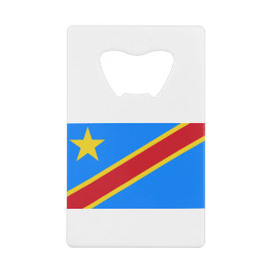 Fahne der Demokratischen Republik Kongo Geldbeutel Flaschenöffner