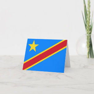 Fahne der Demokratischen Republik Kongo Karte