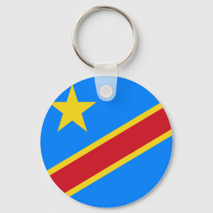 Fahne der Demokratischen Republik Kongo Schlüsselanhänger