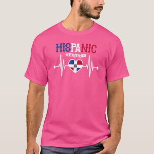 Fahne der Dominikanischen Republik unter der Flagg T-Shirt