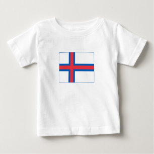 Fahne der Färöer Baby T-shirt