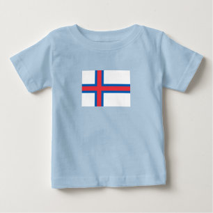 Fahne der Färöer Baby T-shirt