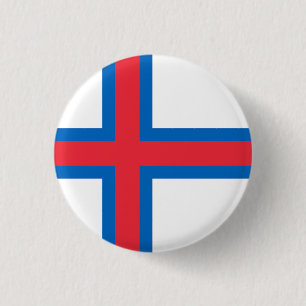Fahne der Färöer Button