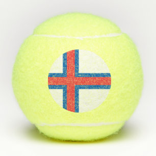 Fahne der Färöer Tennisbälle