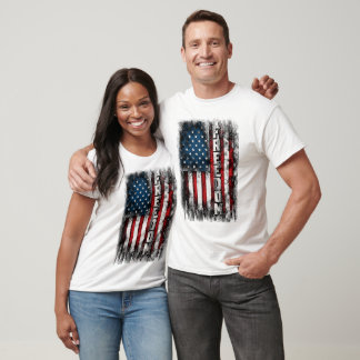 Fahne der Freiheit, Patriotischer T - Shirt