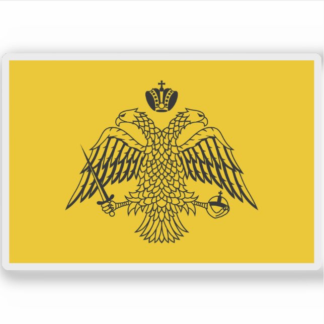 Fahne der griechisch-orthodoxen Kirche (in den 80e Aufkleber (Vorderseite)