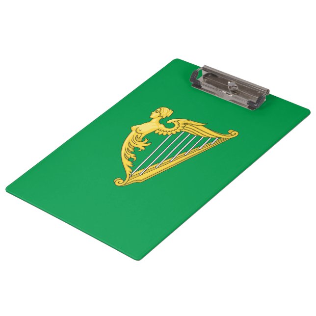 Fahne der irischen Republikaner Klemmbrett (Schrägansicht)